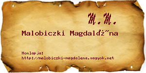 Malobiczki Magdaléna névjegykártya